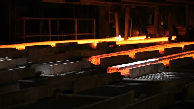 Hot billet continuous casting, strand casting