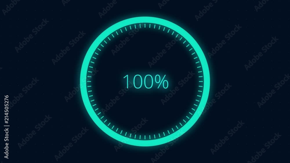 Poster futuristic loading circle ring. loading transfer download animation. loading animation
