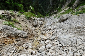 dry mountain stream