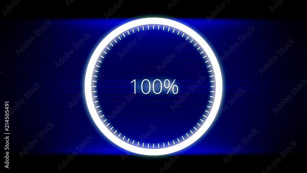 Poster infographics circular graph animation counting. loading animation