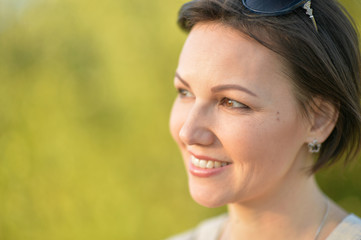 Fototapeta premium Beautiful young woman resting