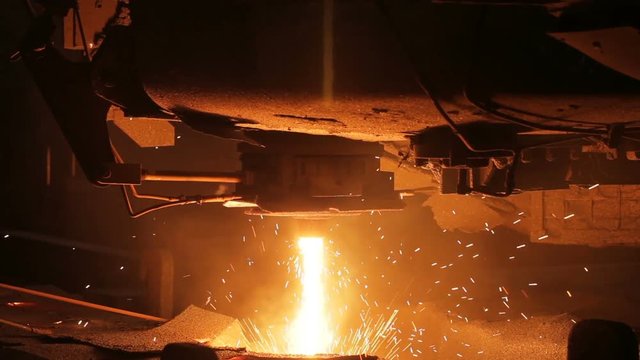 Hot billet continuous casting, strand casting