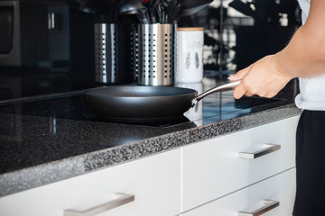 woman cooking in the kitchen