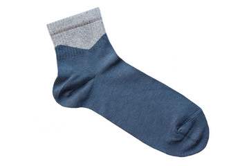 blue socks isolated on white background