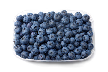healthy background. blueberries isolated on white background .