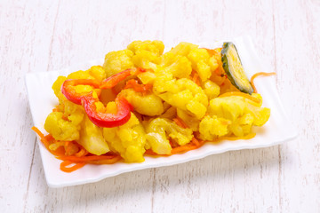 Pickled cauliflower cabbage