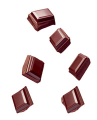 chocolate piece sweet food dessert falling