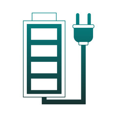 Rechargeable battery symbol vector illustration graphic design