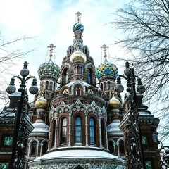 Saint-Peterburg, the city on the Neva river