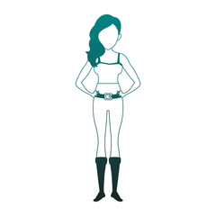 Beautiful woman cartoon vector illustration graphic design