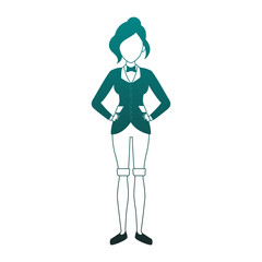 Fototapeta premium Woman magician costume cartoon vector illustration graphic design