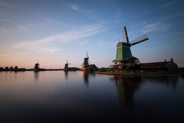 Fototapeta na wymiar The windmills of Zaanse Schans, Netherlands
