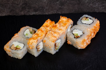 Japanese roll with salmon