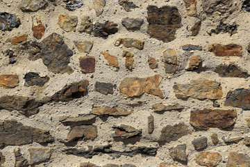 Texture of very old stone wall