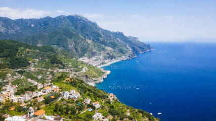 Fototapeta na wymiar View of the Amalfi Coast from Ravello, Italy