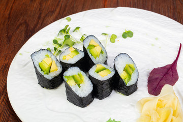 Japanese avocado roll