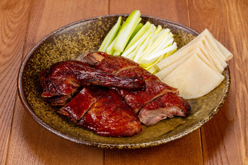 Roasted duck wik pancakes