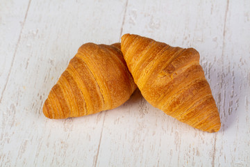 Sweet tasty croissant