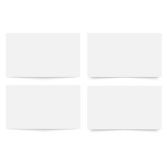 Blank, empty business card template for front and back sides. Vector