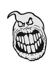 kopf gesicht böse gefährlich gespenst geist lachen süß niedlich frech comic cartoon clipart spuken horror monster grusel halloween