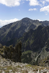 View on the mountain Peaks of the High Tatras, Slovakia