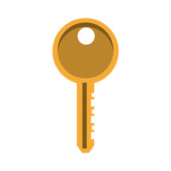 Door key isolated vector illustration graphic design
