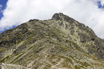View on the mountain Peaks of the High Tatras, Slovakia
