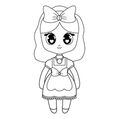 kawaii anime girl design