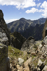 View on the mountain Peaks of the High Tatras, Slovakia