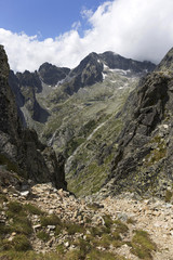 Obraz premium View on the mountain Peaks of the High Tatras, Slovakia