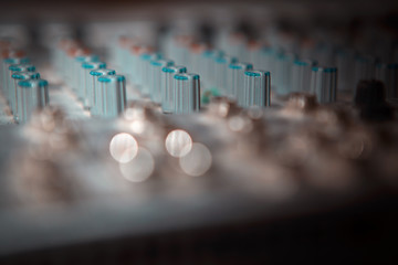 modern mixing console
