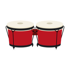 Drums music instrument vector illustration graphic design