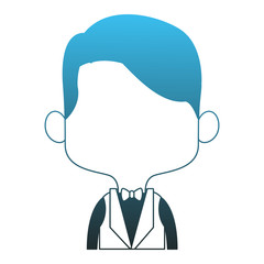 Groom midget cartoon vector illustration graphic design