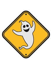 gefahr achtung warnung hinweis danger schild vorsicht gespenst geist lachen süß niedlich frech comic cartoon clipart spuken horror monster grusel halloween