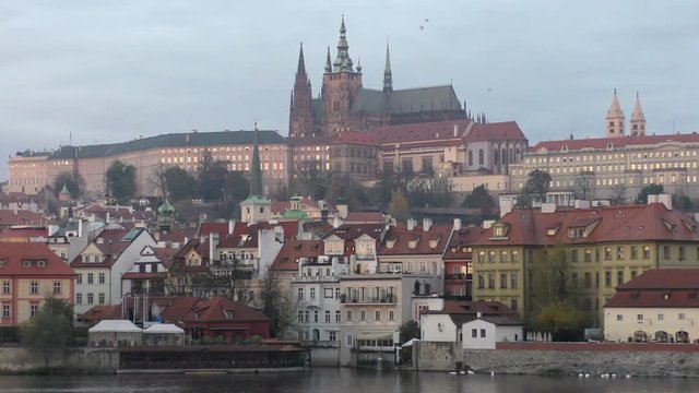Prager Festung bei Sonnenaufgang 