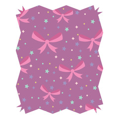 decorative bow and stars