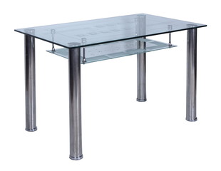 table with a glass table-top