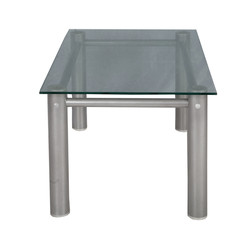 table with a glass table-top