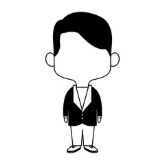 Cute midget man cartoon vector illustration graphic design