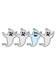 be different lachen glücklich traurig unglücklich weinen heulen gespenst geist lachen süß niedlich frech comic cartoon clipart spuken horror monster grusel halloween