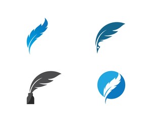 Fototapeta na wymiar Feather Logo template