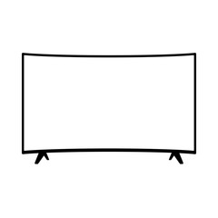 Obraz premium TFT LED wide screen smart tv icon