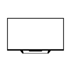 Naklejka premium TFT LED wide screen smart tv icon