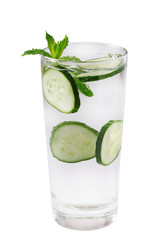 cucumber lemonade isolated