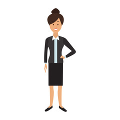 Executive businesswoman cartoon vector illustration graphic design
