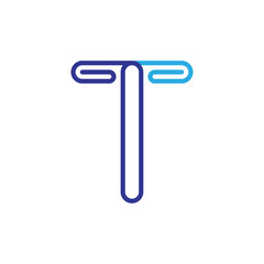 T logo letter design