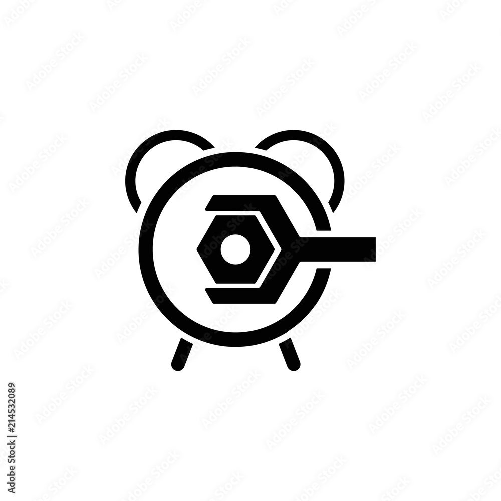 Poster set up time icon. element of concentration icon for mobile concept and web apps. detailed set up tim