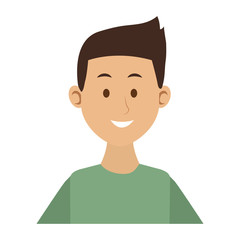 Young man with casual clothes cartoon vector illustration graphic design