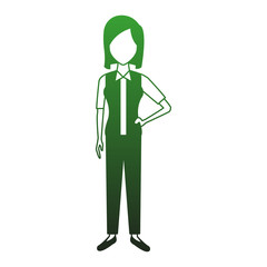 Executive businesswoman cartoon vector illustration graphic design