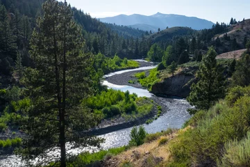 Foto op Plexiglas Snaking East Fork Carson River, Eastern Sierra Nevada, California © nathanallen
